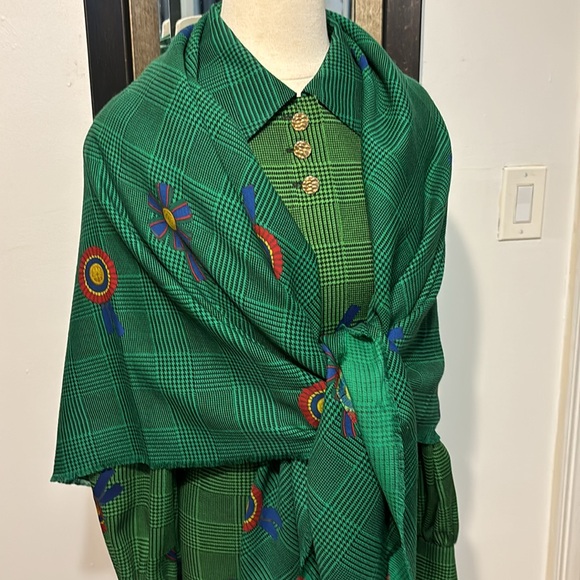 Vintage 70/80 Adel Simpson NY Wool Dress Size Large - Picture 8 of 14